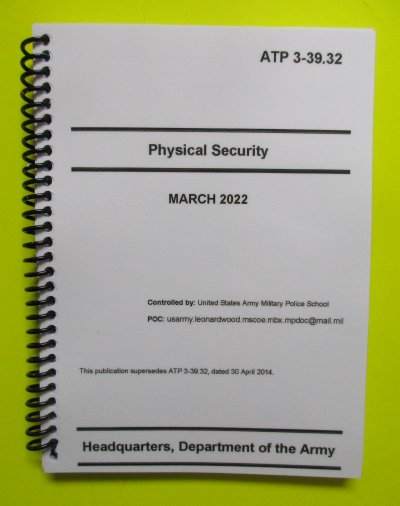 ATP 3-39.32 Physical Security - 2022 - BIG size